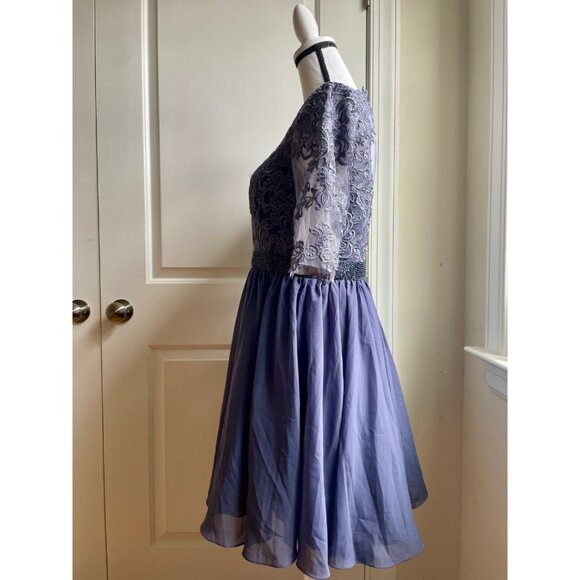 JJ's House Stormy Blue Lace Cocktail Dress - Size 12 (NWT) - Picture 4 of 10